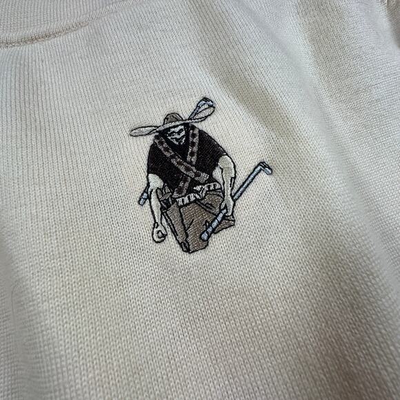 Fairway Greene Italian Merino Baruffa Merino Quarter Zip Windsweater Size Large - Picture 7 of 9